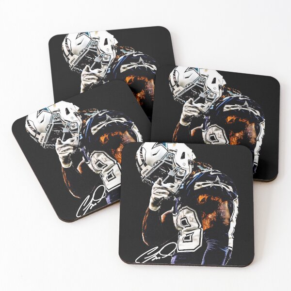 Item preview, Dallas Football Player No. 9 Portrait Graphic – Navy White Sports Design designed and sold by MarkCampb78292.