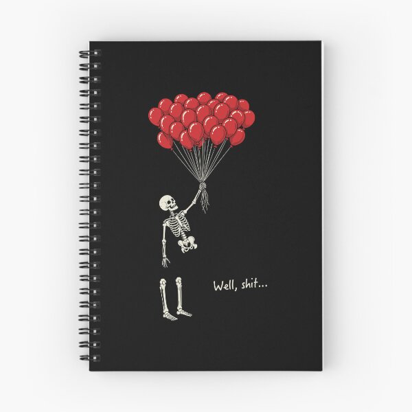 Item preview, Well Shit Skeleton Balloon Humor designed and sold by phoebelevine.