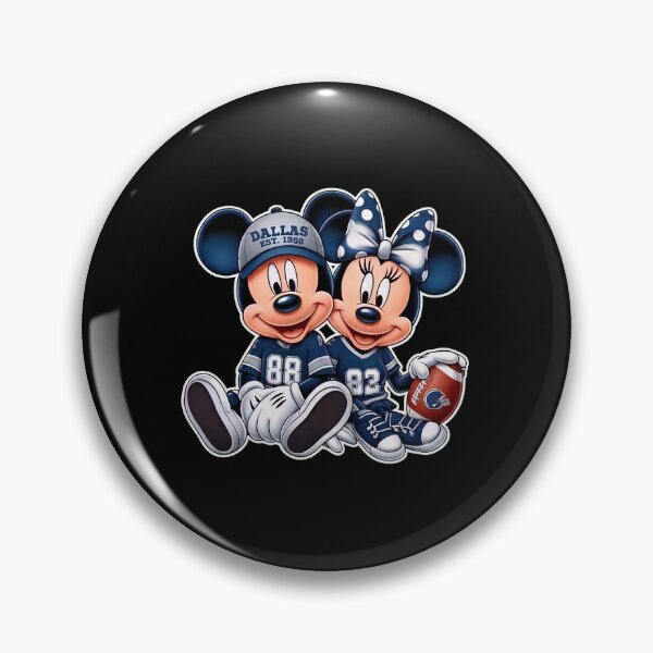 Item preview, Mickey and Minnie Dallas Football Fan Graphic – Navy Blue Game Day Design designed and sold by JenniferC26387.