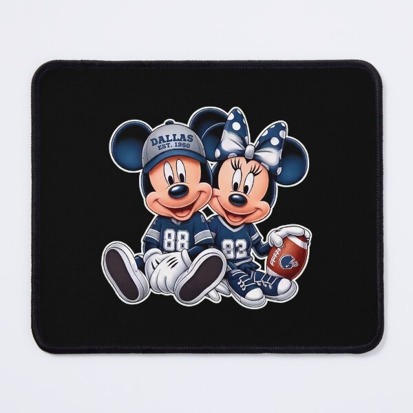 Item preview, Mickey and Minnie Dallas Football Fan Graphic – Navy Blue Game Day Design designed and sold by JenniferC26387.