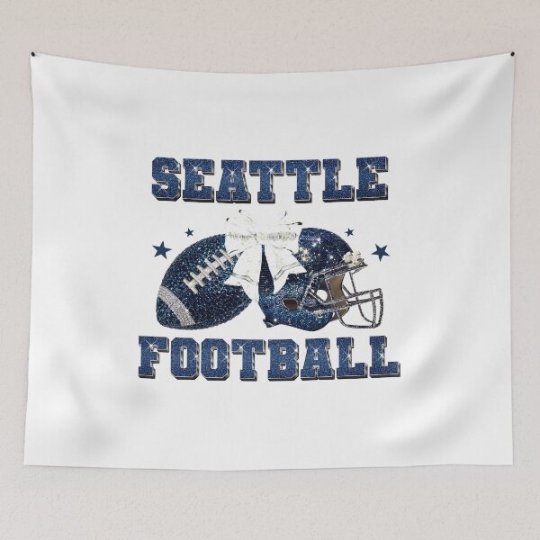 Item preview, Sparkling Blue Football Sports Glamour Design designed and sold by JudyJenni82877.