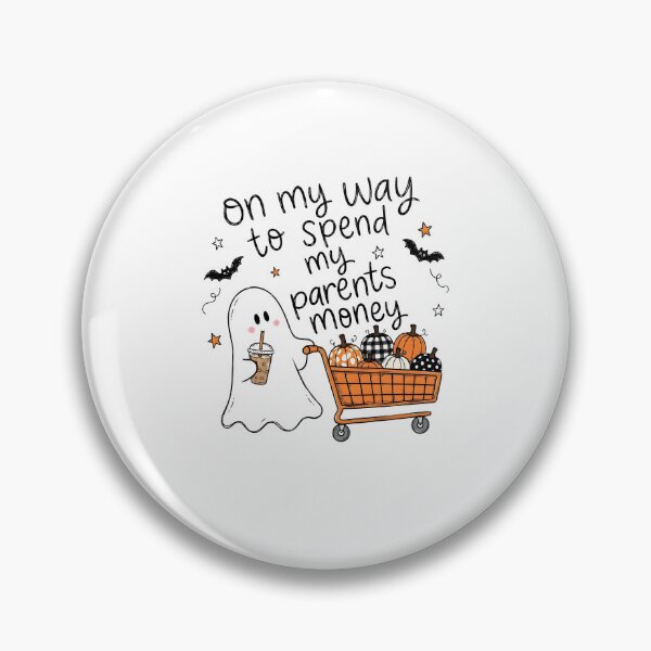 Item preview, Funny Halloween Ghost Shopping Design designed and sold by phoebelevine.