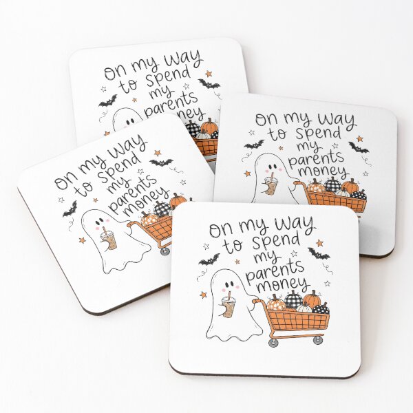 Item preview, Funny Halloween Ghost Shopping Design designed and sold by phoebelevine.