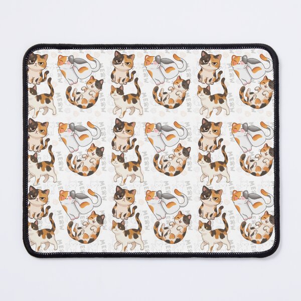 Item preview, Cute Calico Cat Seamless Pattern Kawaii Kitten Meow Art designed and sold by Artemis & Woven Collective.