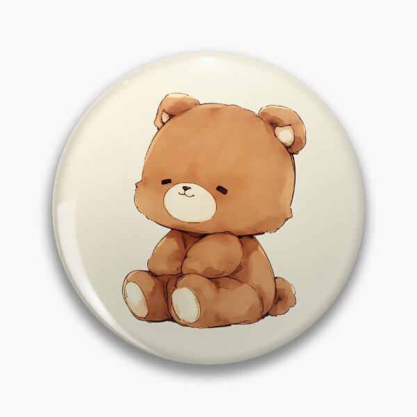 Item preview, Cute Shy Teddy Bear Kawaii Art designed and sold by jianina-alondra.