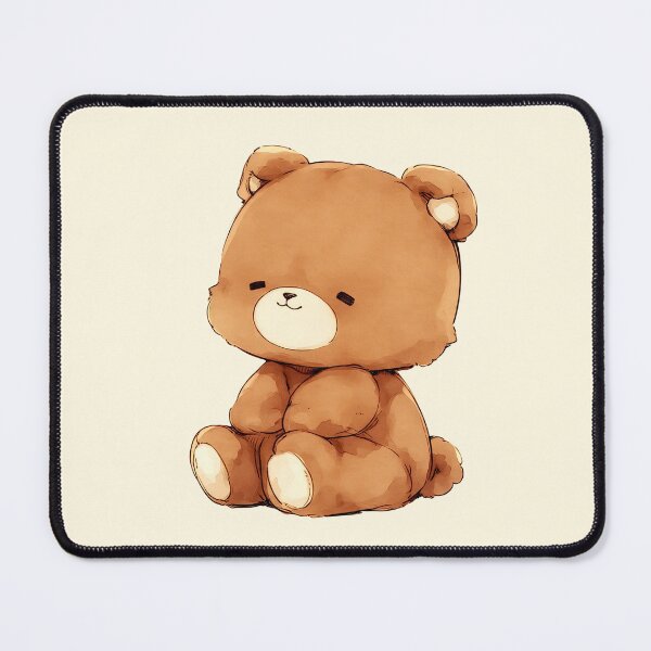 Item preview, Cute Shy Teddy Bear Kawaii Art designed and sold by jianina-alondra.