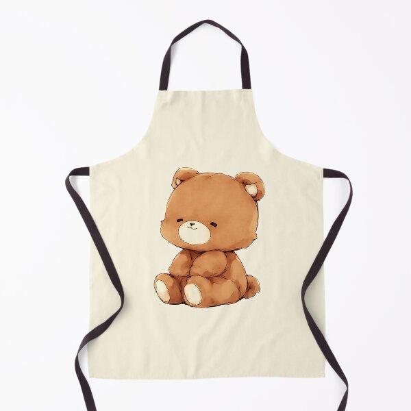 Aperçu de l'œuvre Ours en peluche timide et mignon, art kawaii créée et vendue par jianina-alondra.