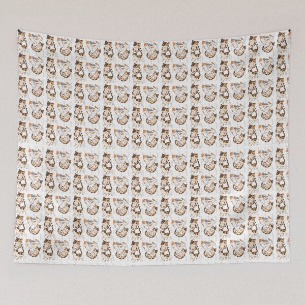 Item preview, Cute Calico Cat Seamless Pattern Kawaii Kitten Meow Art designed and sold by Artemis & Woven Collective.
