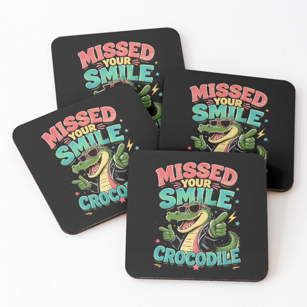 Item preview, Missed Your Smile Crocodile 1 designed and sold by Positive&FunnyThings.