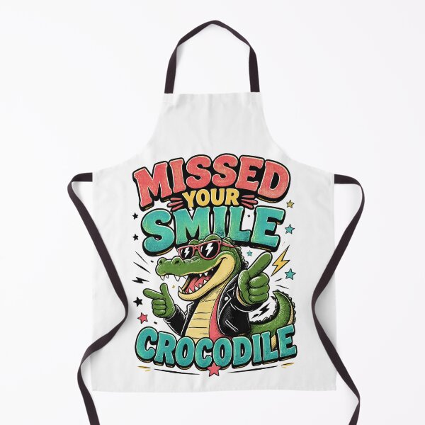 Item preview, Missed Your Smile Crocodile 1 designed and sold by Positive&FunnyThings.