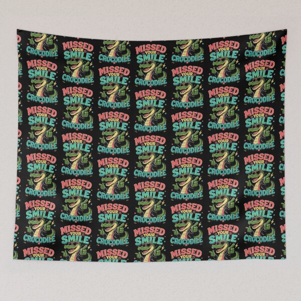 Item preview, Missed Your Smile Crocodile 1 designed and sold by Positive&FunnyThings.