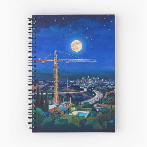 Item preview, Construction Crane A Full Moon Pop Art designed and sold by Home Decor Art.