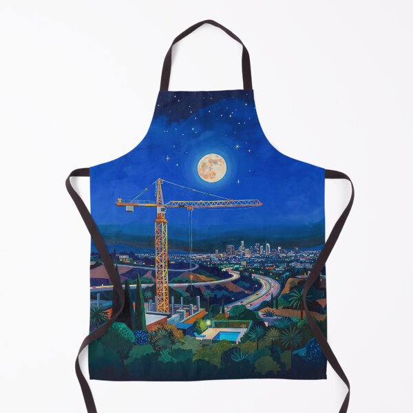 Artikelvorschau, Construction Crane A Full Moon Pop Art entworfen und verkauft von Home Decor Art.