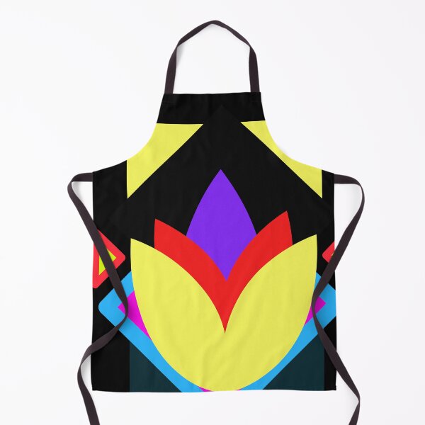 Item preview, Abstract Geometric Neon Floral Crest designed and sold by The Nomadic Designs.