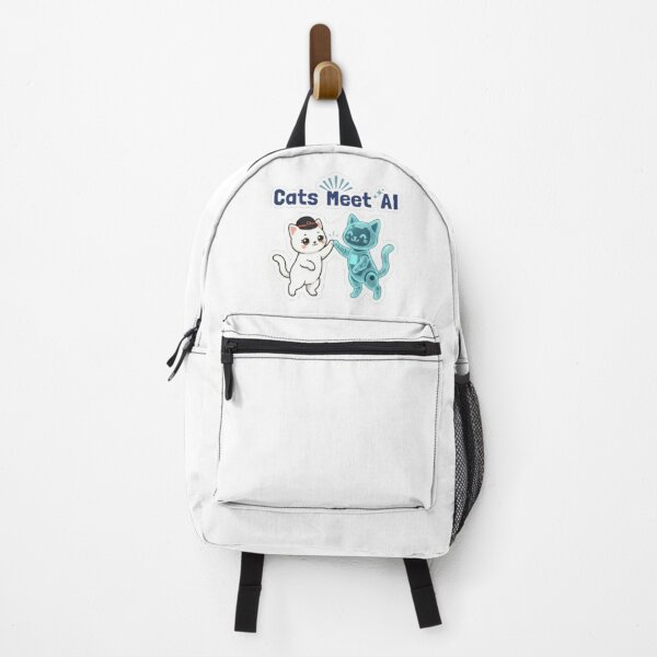 Item preview, Cats Meet AI Cute Cat & Robot High Five Vector designed and sold by PrintforDesign.