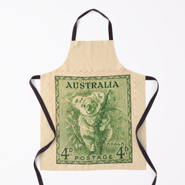 Item preview, Vintage Australian Koala Postage Stamp Art designed and sold by WanderingLife.