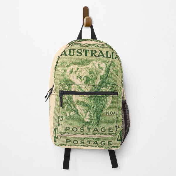 Item preview, Vintage Australian Koala Postage Stamp Art designed and sold by WanderingLife.