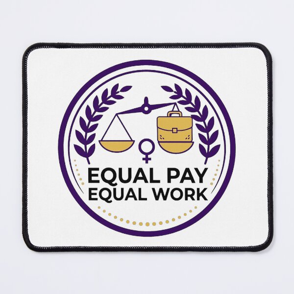 Item preview, Equal Pay Equal Work Professional Women Empowerment Badge designed and sold by VYBE DARK Studio.