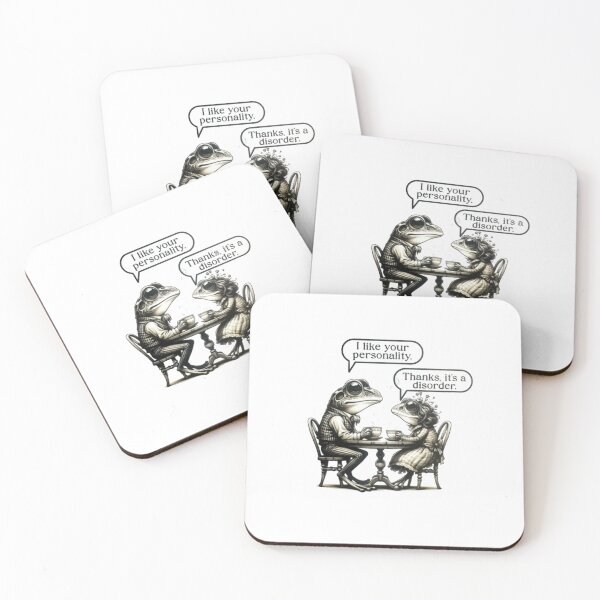 Item preview, Frogs on a Date : I like your personality . thank you ,its a disorder : Funny Personality Quote designed and sold by roartusa.