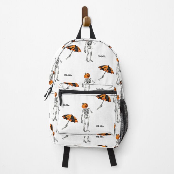 Item preview, Pumpkin Skeleton with Bat Umbrella Humor designed and sold by phoebelevine.