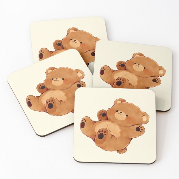 Item preview, Playful Cute Teddy Bear Kawaii Art designed and sold by jianina-alondra.