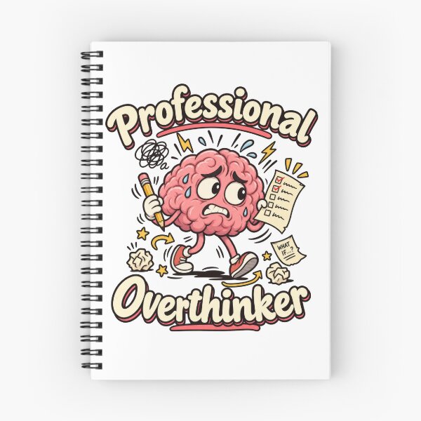Item preview, Professional Overthinker Funny Brain Design designed and sold by Trendy-Artistry.