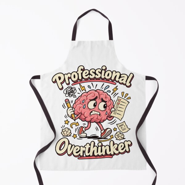 Item preview, Professional Overthinker Funny Brain Design designed and sold by Trendy-Artistry.
