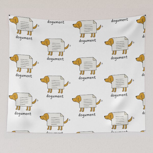 Item preview, Dogument Pun Design for Dog Lovers designed and sold by DarylPope.
