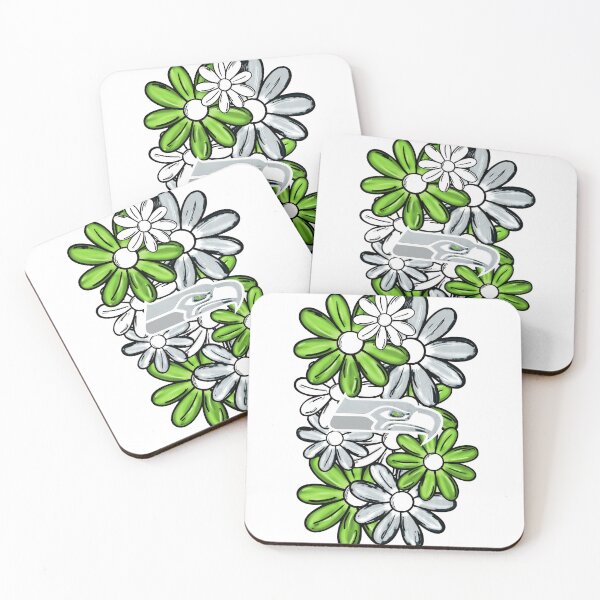 Item preview, Seattle Inspired Floral Hawk Nature Emblem Design designed and sold by RichardHe24537.