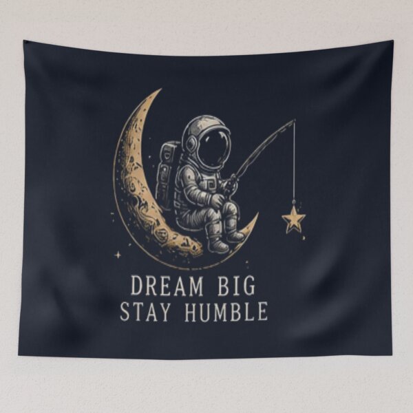 Item preview, Astronaut Fishing for Stars on the Moon designed and sold by FABIOLA1970.