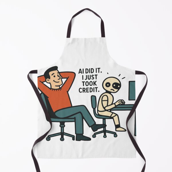 Item preview, AI Did It I Just Took Credit Funny AI Humor Design designed and sold by CharismaticMindArt.