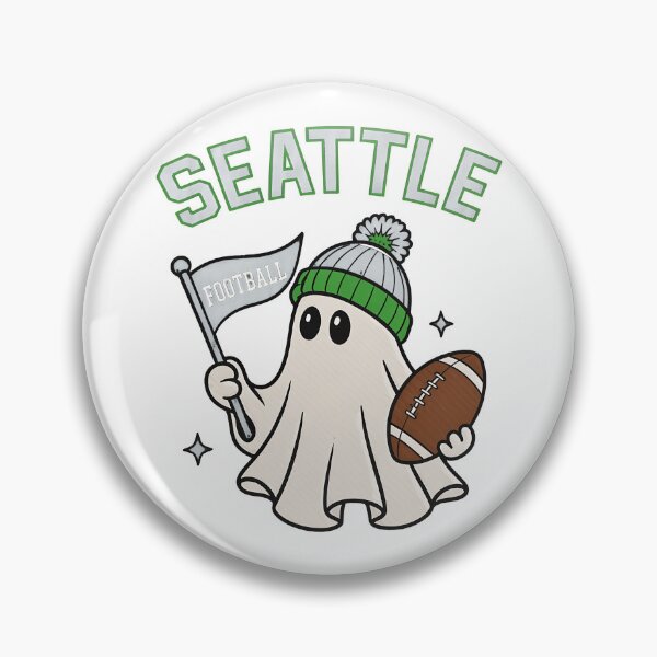 Item preview, Seattle Football Ghost Holding Ball Spirit Design designed and sold by JasonWolf63697.