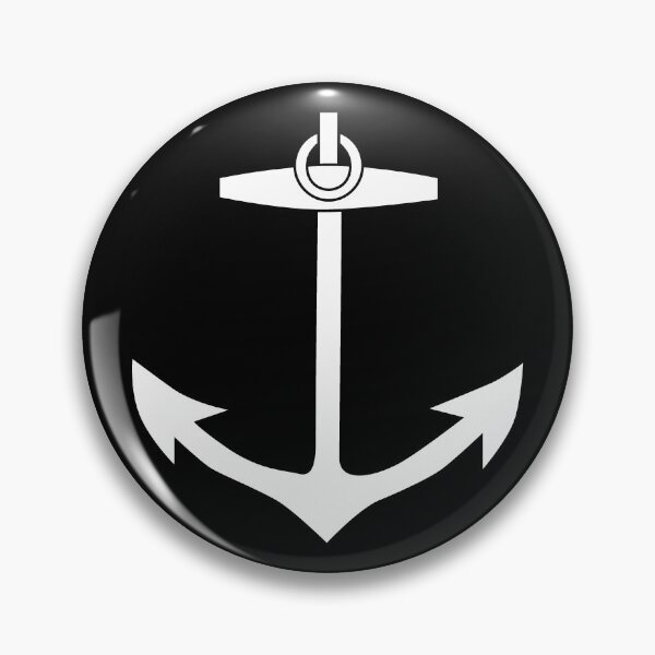 Item preview, White Nautical Anchor Silhouette Design designed and sold by pattern-archive.
