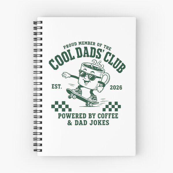 Item preview, Cool Dads' Club Coffee Skateboard designed and sold by phoebelevine.