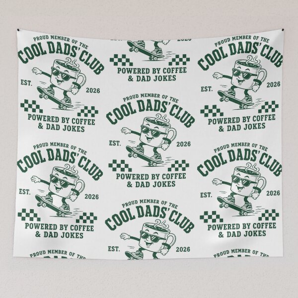 Item preview, Cool Dads' Club Coffee Skateboard designed and sold by phoebelevine.
