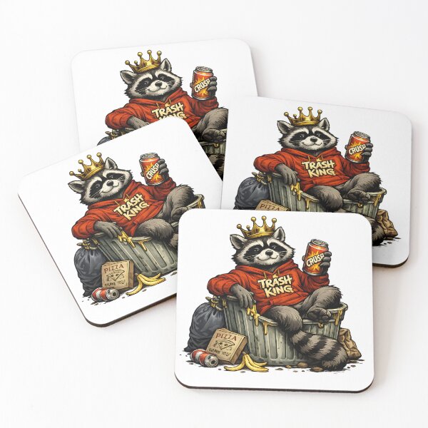 Item preview, Trash King Raccoon Funny Wildlife designed and sold by CreativeMindsetLab.
