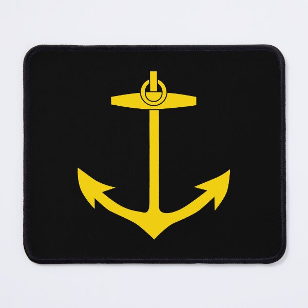 Item preview, Gold Nautical Anchor Silhouette Design designed and sold by pattern-archive.