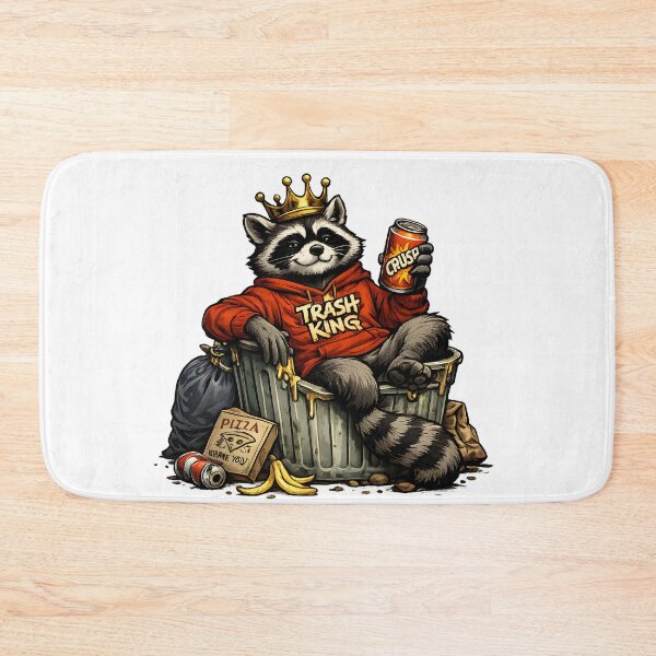 Item preview, Trash King Raccoon Funny Wildlife designed and sold by CreativeMindsetLab.