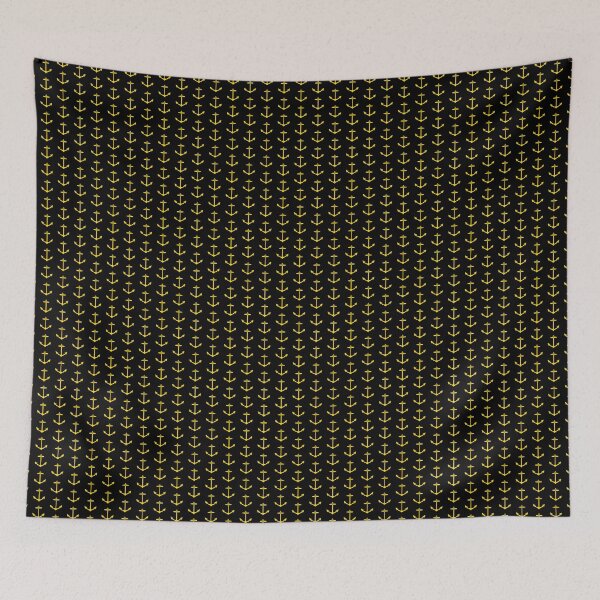 Item preview, Gold Nautical Anchor Silhouette Design designed and sold by pattern-archive.