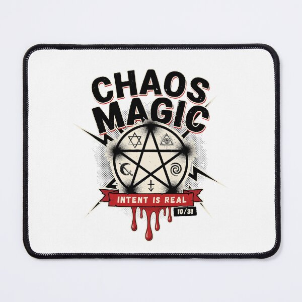Item preview, Chaos Magic T-Shirt | Intent Is Real Occult Symbol Halloween Graphic Tee v1 designed and sold by DarylWelsh2024.