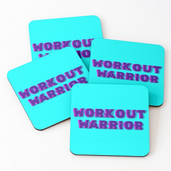 Item preview, Workout Warrior Glitch - Cyberpunk Gym Motivation Typography designed and sold by StrongEveryDayStore.