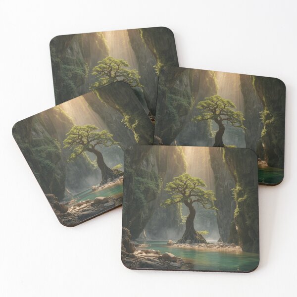 Item preview, The Hidden Forest Cathedral – Ancient Tree & Golden Light designed and sold by VeloraNature.