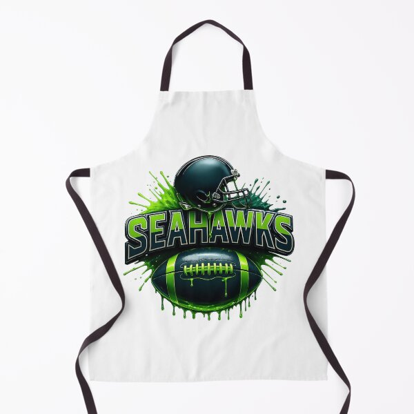 Item preview, Neon Green Seahawks Football Splash Helmet Design designed and sold by DavidSant59546.