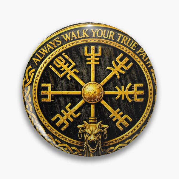 Item preview, Golden Vegvisir – Viking Compass designed and sold by Warrior’s Path.