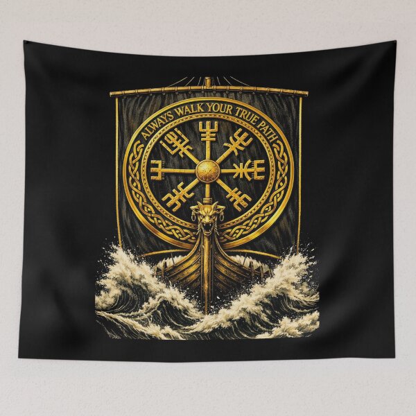 Item preview, Golden Vegvisir – Viking Compass designed and sold by Warrior’s Path.