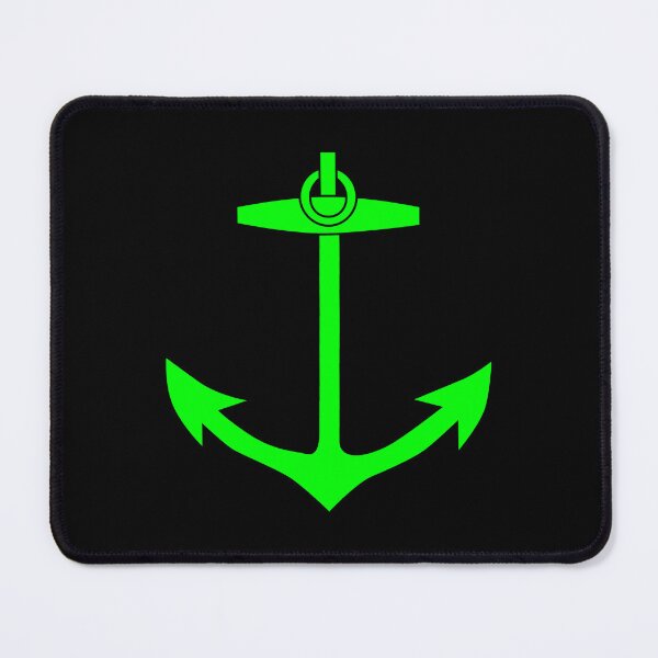 Item preview, Lime Nautical Anchor Silhouette Design designed and sold by pattern-archive.
