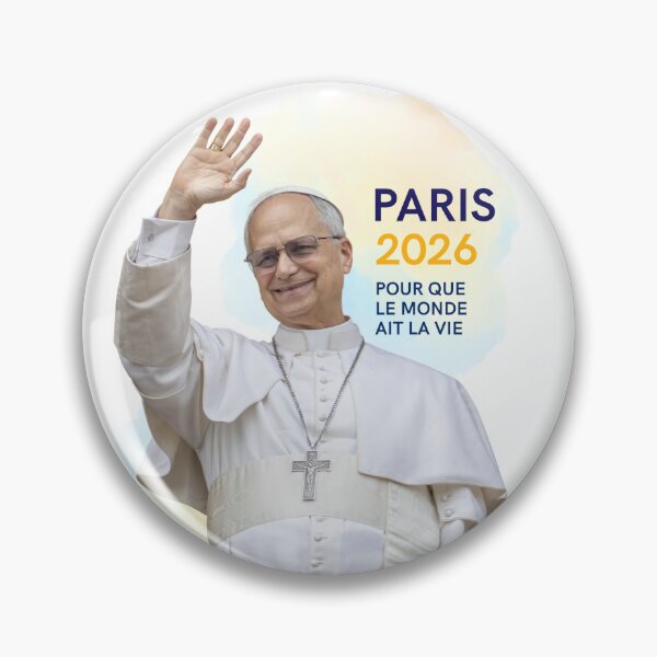 Artikelvorschau, Souvenirgeschenke zum Besuch von Papst Leo XIV. – Frankreich 2026 entworfen und verkauft von Dany and Dom.