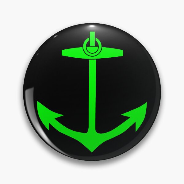 Item preview, Lime Nautical Anchor Silhouette Design designed and sold by pattern-archive.