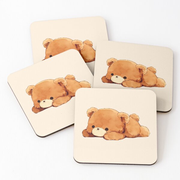 Item preview, Sleepy Teddy Bear Cute Kawaii Illustration designed and sold by jianina-alondra.