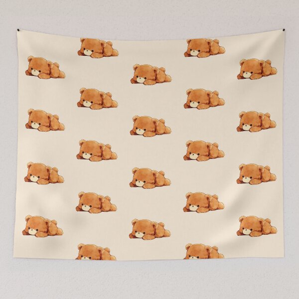 Item preview, Sleepy Teddy Bear Cute Kawaii Illustration designed and sold by jianina-alondra.